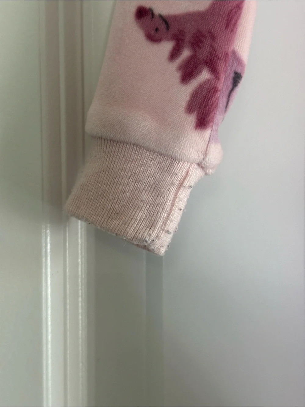 Carter's Pink Dinosaur Footed One-Piece Pajamas